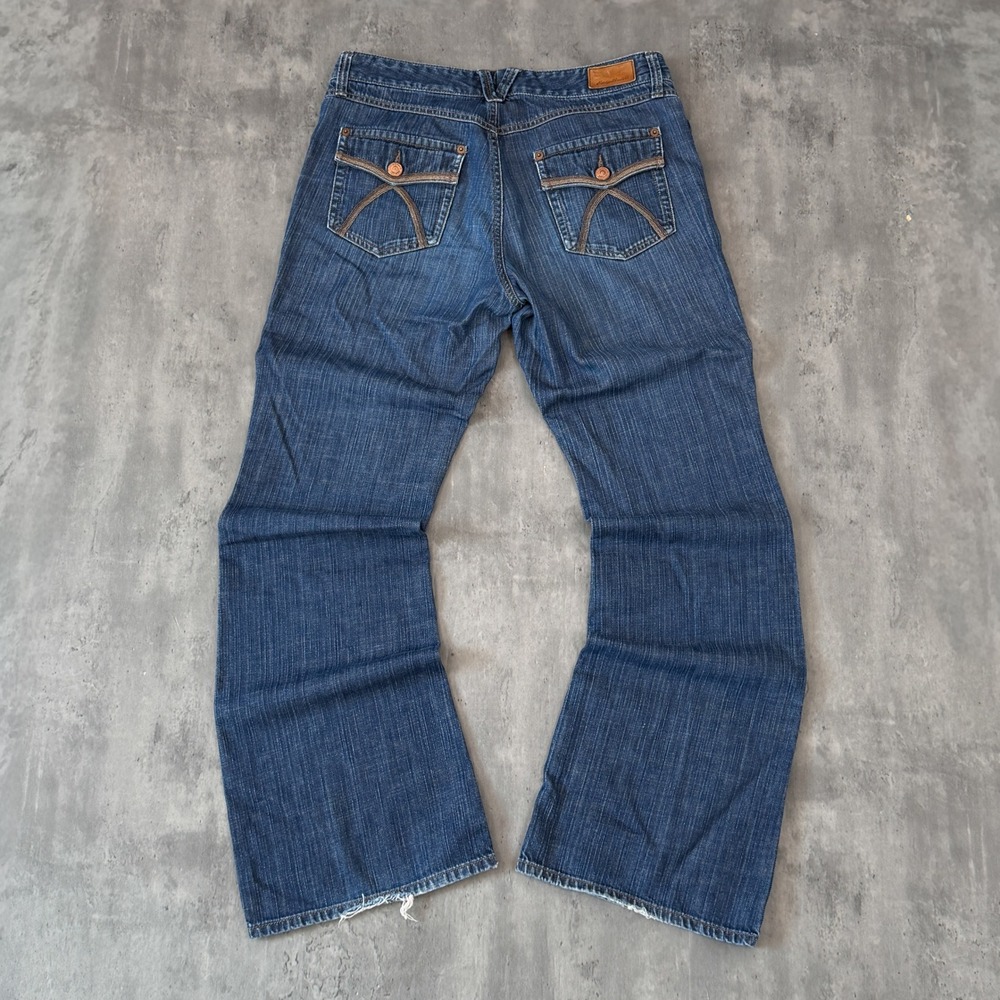 Y2K 00's Eddie Bauer Baggy Relax Fit Bootcut Flare Wide Legged Denim Jeans